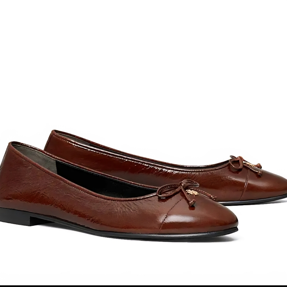 Tory Burch Brown Ballet Flats